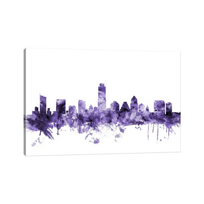 Austin, Texas Skyline by Michael Tompsett - Wrapped Canvas Gallery-Wrapped Canvas Giclée