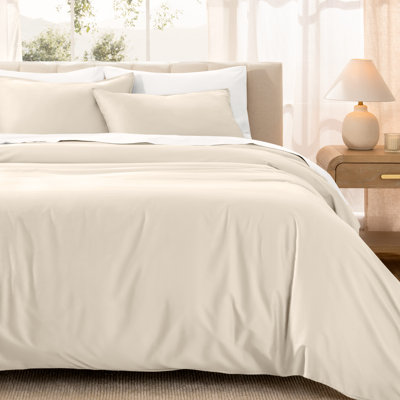  400 Thread Count Organic Cotton Sateen Duvet Cover Set