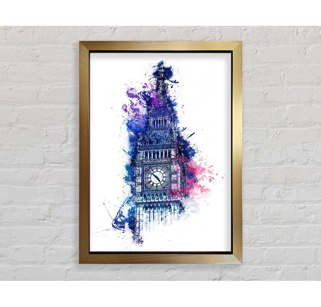 Aquarell Big Ben 4 - Druck