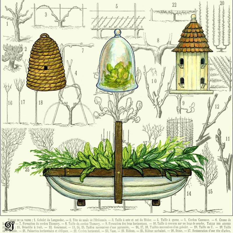 Garden Trug, H 12 po x l 12 po