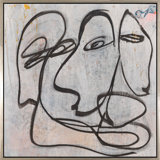 Faces Of Life III Painting