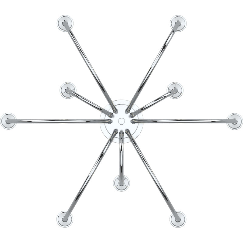 Lustre traditionnel / classique en nickel poli à 9 lumières Concord
