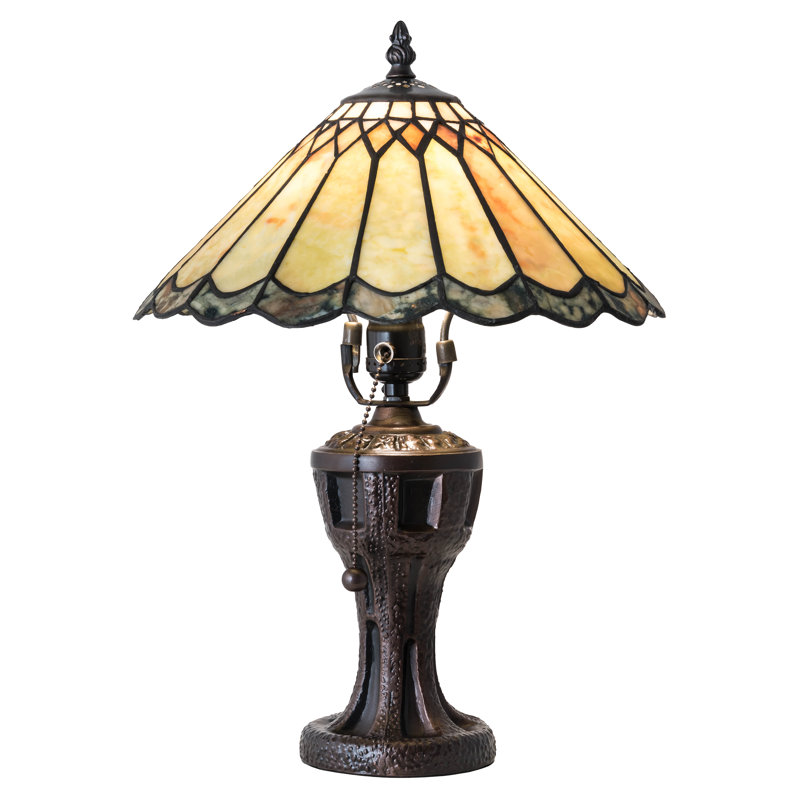 17" High Carousel Jadestone Accent Lamp