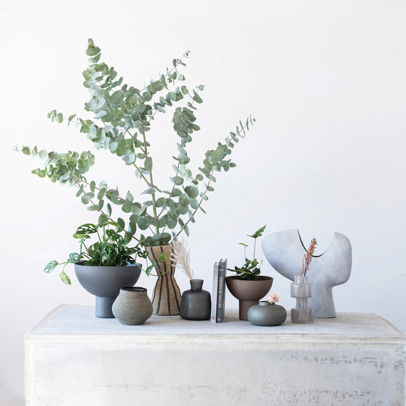 Novak 15.5'' Stoneware Table Vase, Gray
