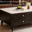 Table basse rétro avec rangement de tiroir silencieux-376324319-376324288