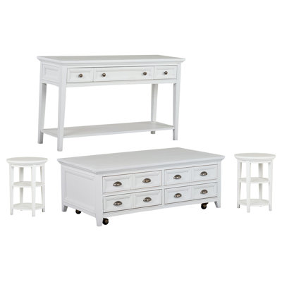 Holton Lift Top Storage Cocktail Table With 2 Accent End Table And Sofa Table