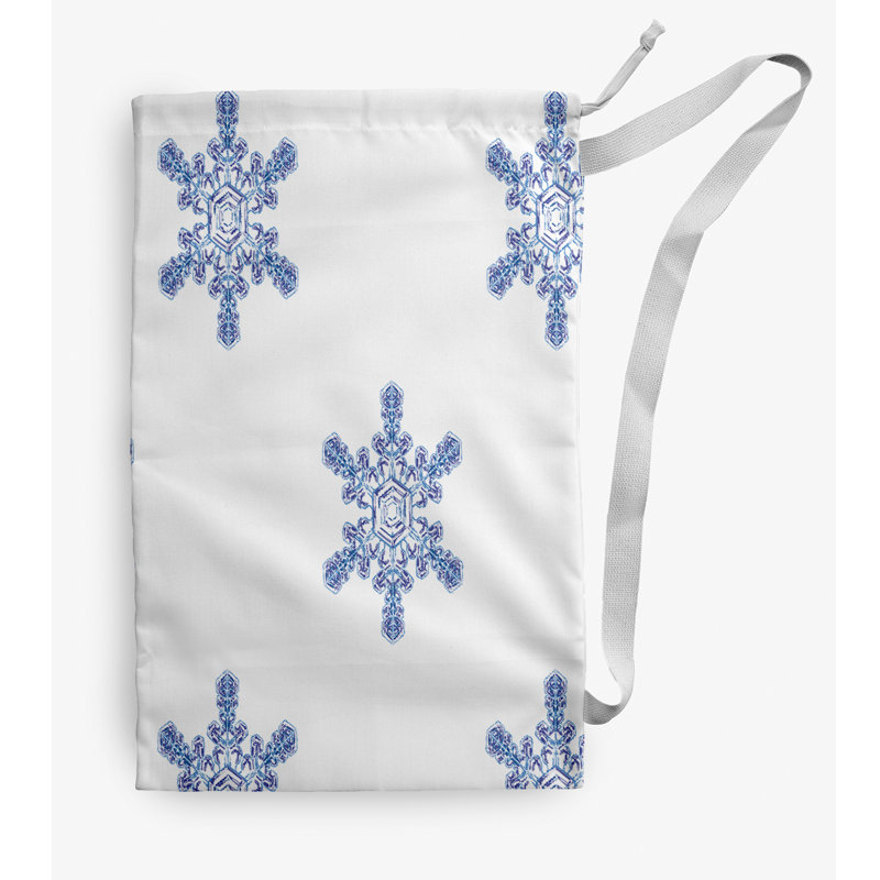 Sac à linge d'hiver Flurries, Blanc, Moyen (H 36 po x l 28 po)