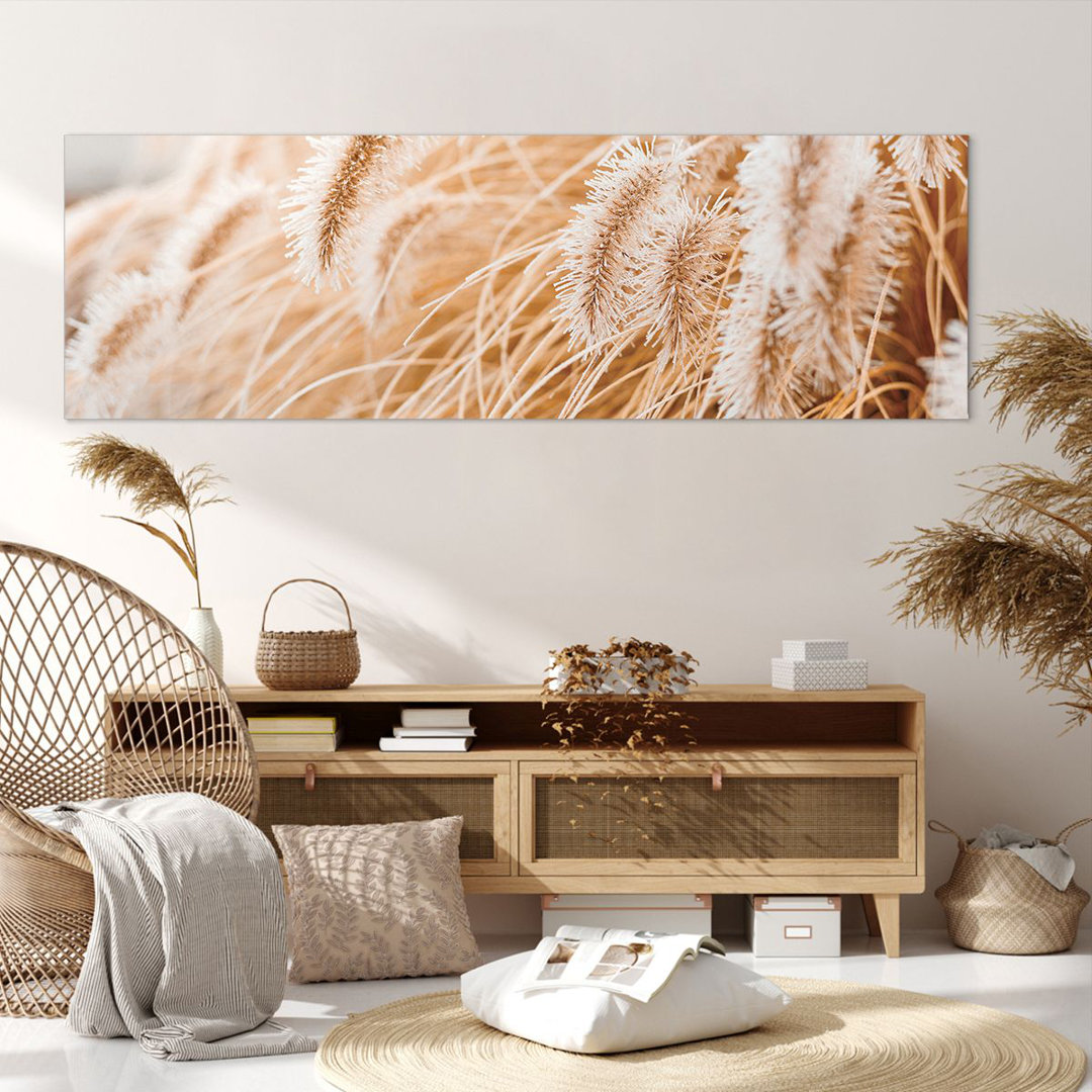 Leinwandbild Grass Boho Light