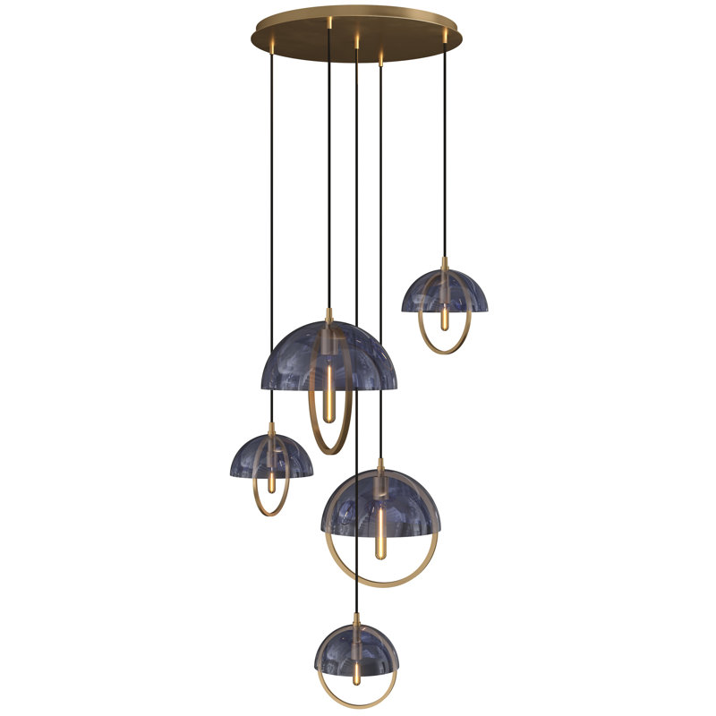 Mavisten Edition Copernica 1 - Light Pendant, Smoked Glass, Lacquer Burnish Brass
