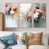 Toile naturelle avec cadre flottant