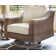 Danny Swivel Wicker Premium All-Weather Wicker Outdoor Lounge Chair