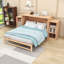Lit escamotable convertible avec de grands tiroirs et tablettes de rangement-20201437-20201435
