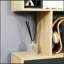 HOMcom H 75,5 "H Bibliothèque 6 tablettes en forme de S