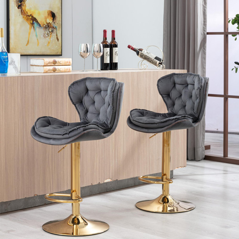 Tabouret de bar pivotant à hauteur réglable