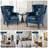 24"W Faux Leather Wingback Chair-594519248