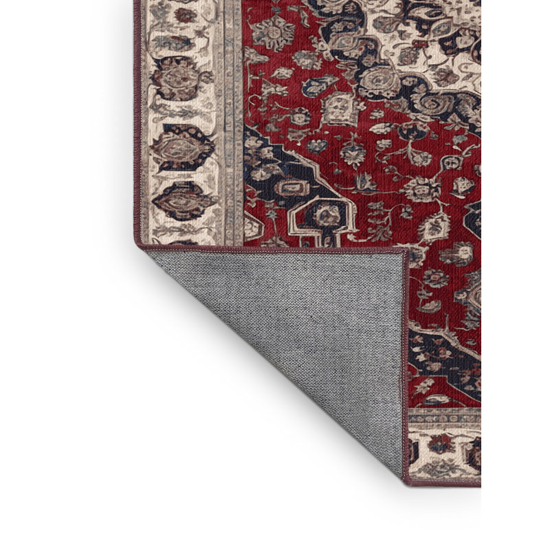 Tapis brun lavable à la machine, Carré 4 pi