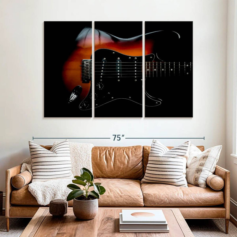 Guitare électrique élégante Abarca, H 28 po x l 45 po