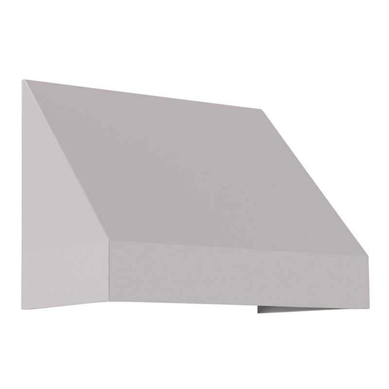 Auvent fixe en tissu acrylique New Yorker Awntech, H 24 po x l 52,5 po x P 42 po, Gris