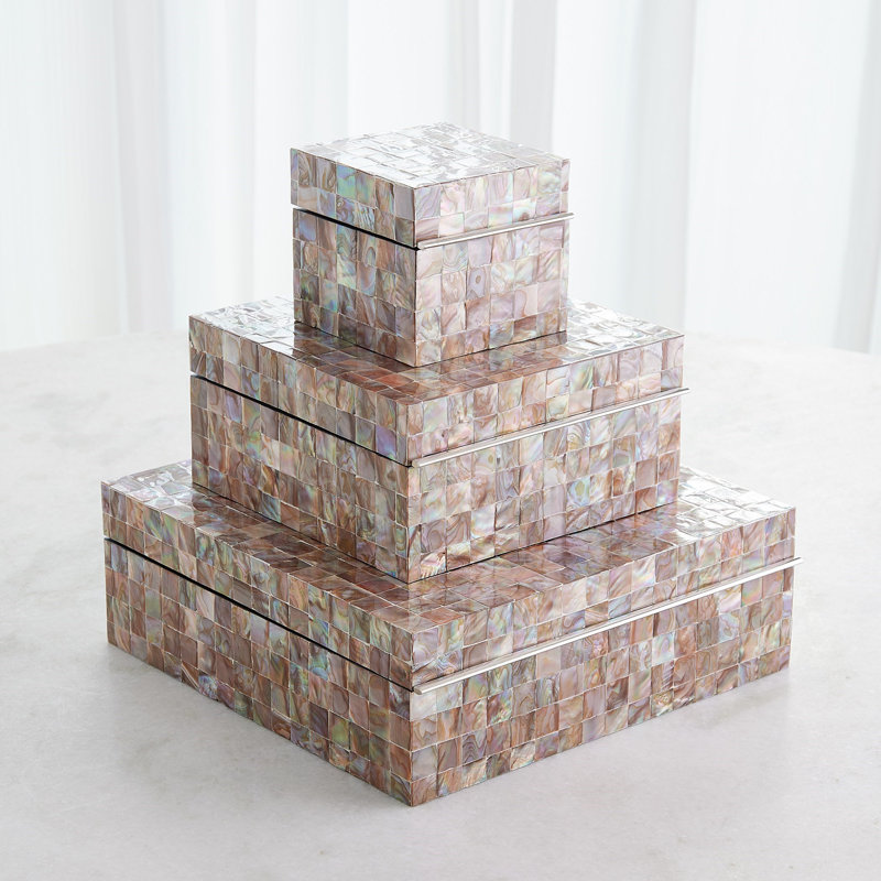 Handmade Decorative Box, 4.5" H x 13" W x 13.25" D