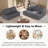 Boneless Oversized Modular Sectional Sofa, 3-piece Foam Couch With Flexible Layout, No Assembly Required-1411147038