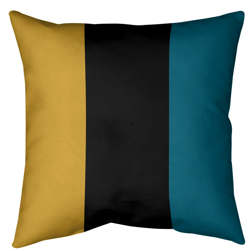 Coussin décoratif d'intérieur/d'extérieur, 16 po x 16 po, Noir