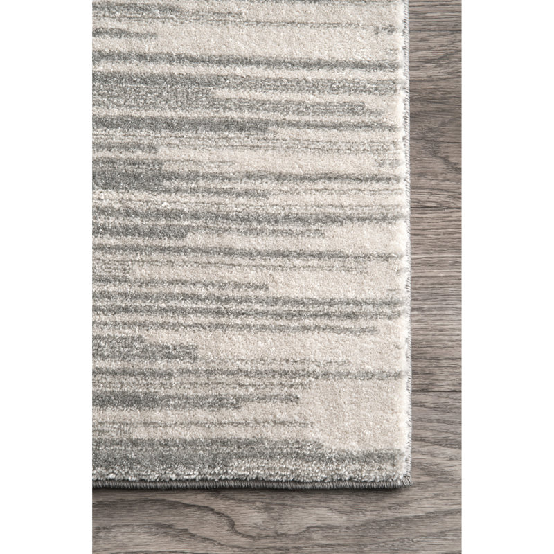 Tapis noir ombre Saresa, Tapis de couloir 2 pi 8 po x 8 pi
