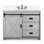 Meuble-lavabo simple 42 po avec plateau en pierre reconstituée Jillian