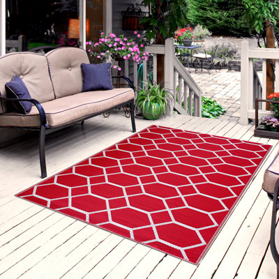 Creech Geometric Indoor / Outdoor Rug
