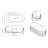 67'' x 29.5'' Freestanding Solid Surface Bathtub