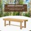 Solid Wood Fir Outdoor Bench