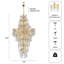 Lustre luxueux en cristal à deux niveaux pour escalier K9-667050993-667050997-667050995