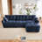 Modular Chenille Sofa-612487843-612487845-612487846