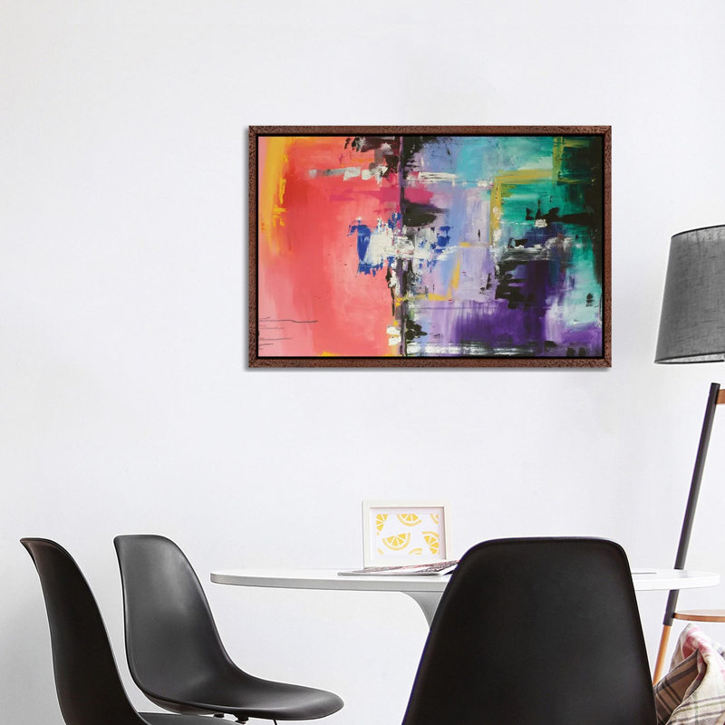 Persistence by Shalimar Legaspi - Painting on Canvas, 101.6 cm H x 66.04 cm W, Brown Floater Frame