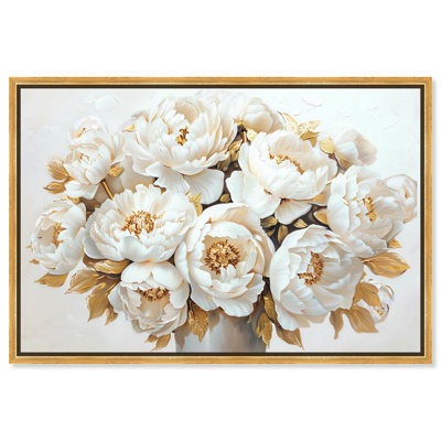 Art floral chic sur toile avec arrangement floral chic par Art Remedy