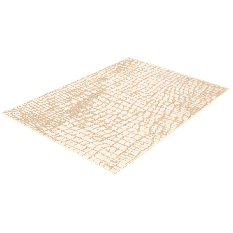 Tapis champagne / taupe Joeann, Rectangle 7 pi 10 po x 10 pi 2 po