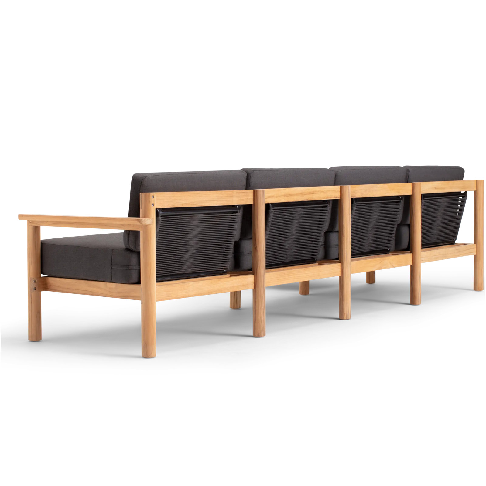 Haven 114" Sunbrella® Patio Sectional, Sunbrella Coal