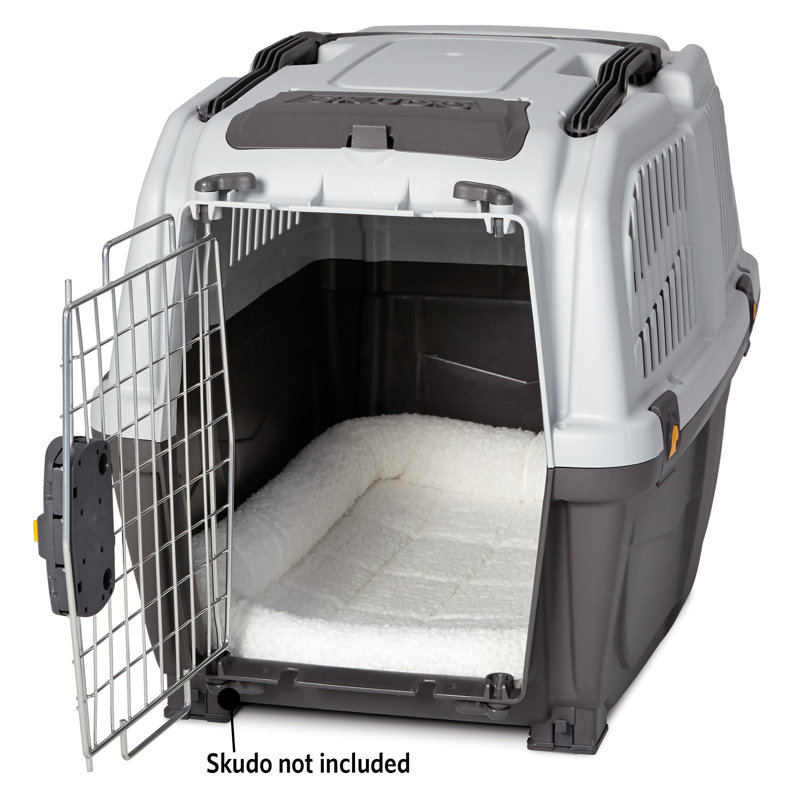 X-Large White Fleece Pet Bed for Carriers