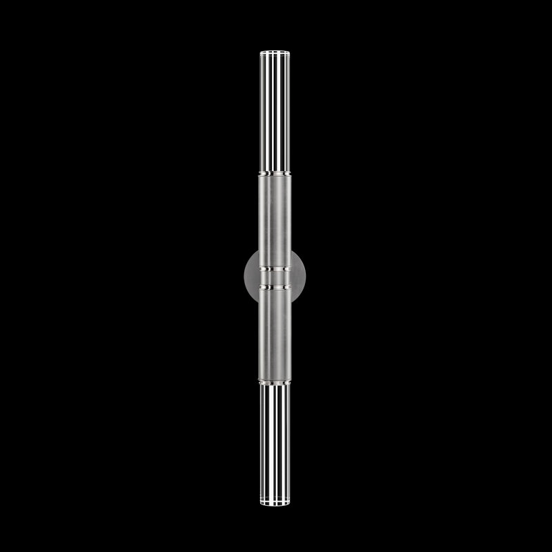 LED Wallchiere, Silver Leaf/Nickel