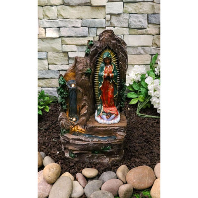 Sculpture Catholique Notre-Dame de Guadalupe Vierge Marie 16 po