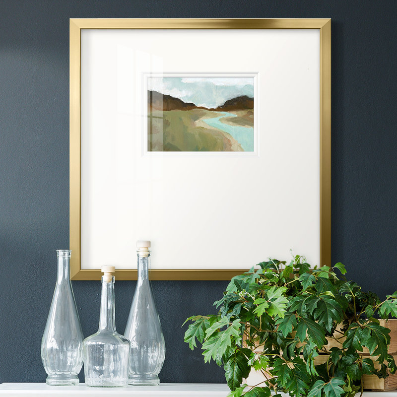 Coldwater Hills I - Wrapped Canvas Print, 17" H x 17" W x 1.125" D, Yes, Natural Framed Paper