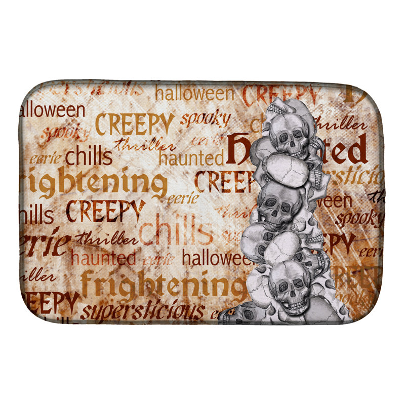 Tapis de séchage hanté et frightful halloween
