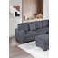 Canapé modulaire avec repose-pieds