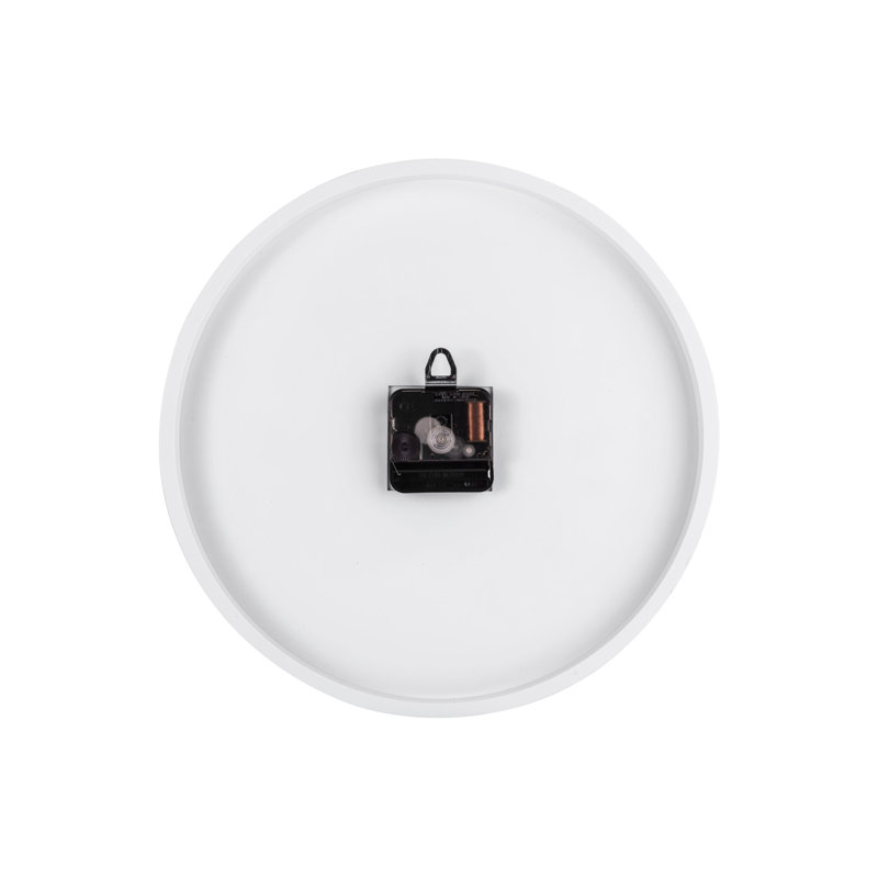 Metal Wall Clock, White