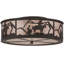 Rustic Lodge 4 - Light Flush Mount