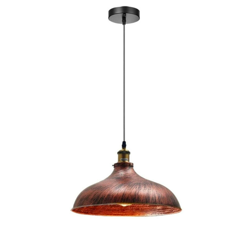 Roseann 1 - Light Copper Pendant, Rustic Red