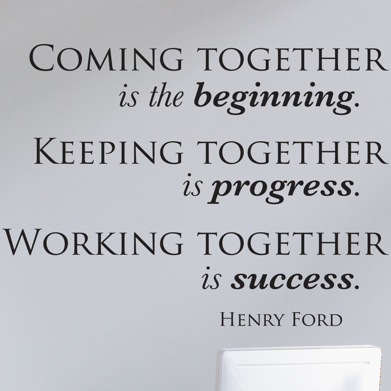 Décalcomanie murale "keeping working assembly"