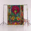 Tapis décoratif multicolore à motif paon sur le thème de la forêt-1978452109