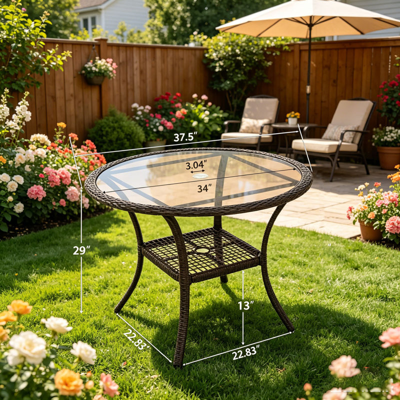 Table d'extérieur en résine