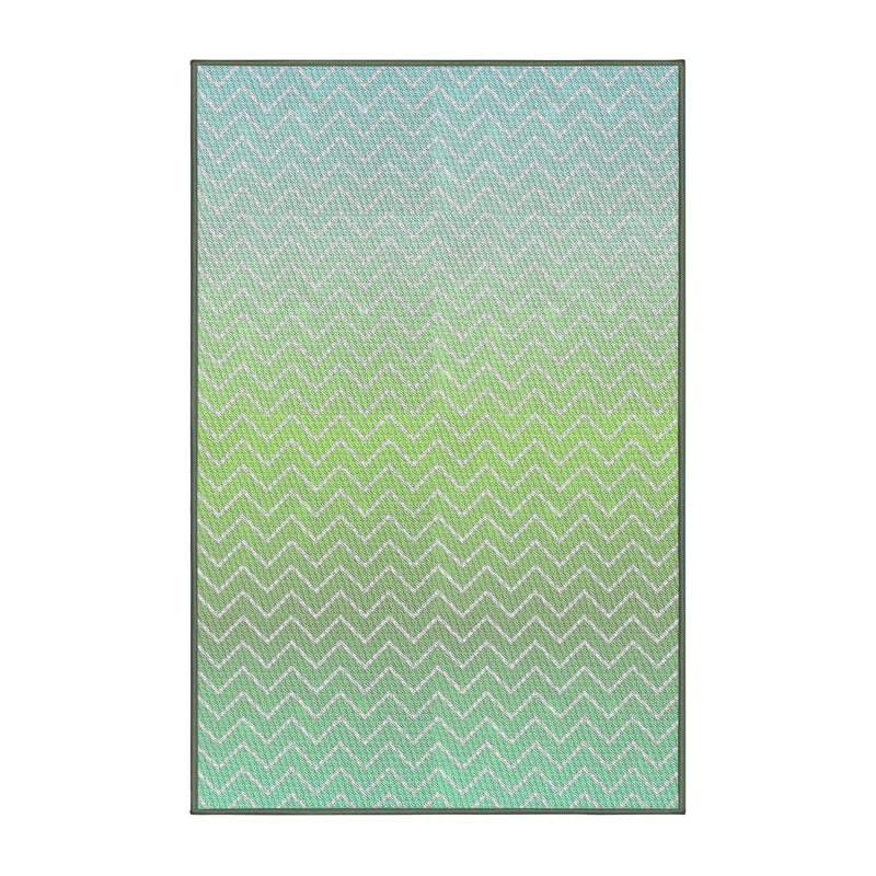 Tapis gris / vert Oswaldo, Rectangle 8 pi x 10 pi
