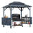 8 Ft. W X 6 Ft. D Aluminum Grill Gazebo